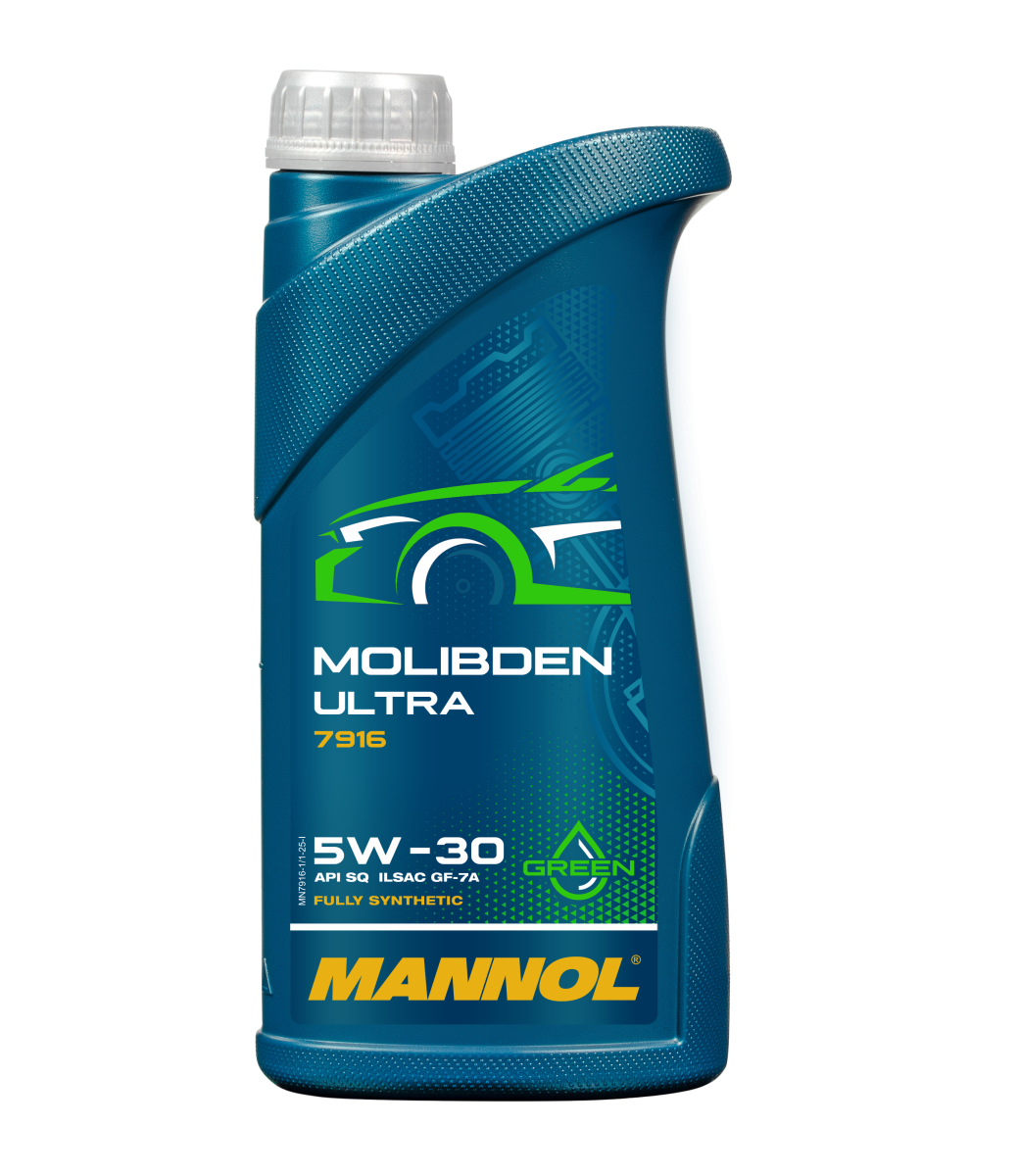 7916-001 масло мот.синт. Molibden Ultra 5W-30  (1л) MANNOL; API SQ ILSAC GF-7A