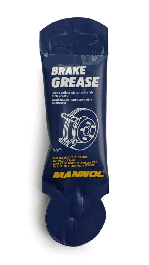 8025 Смазка для направляющих и поршня суппорта тормозной системы Brake Grease (5г) MANNOL