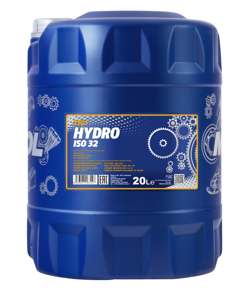 2101-020 Гидравлическое масло Hydro ISO 32 Longlife (20л) MANNOL