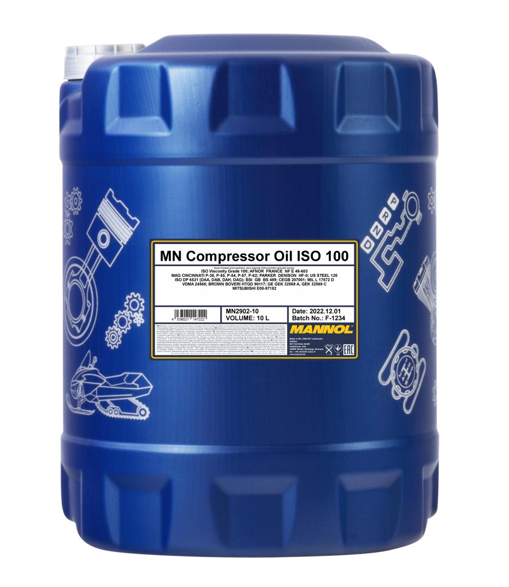 2902-010 Компрессорное масло Compressor Oil ISO 100 (10л) MANNOL