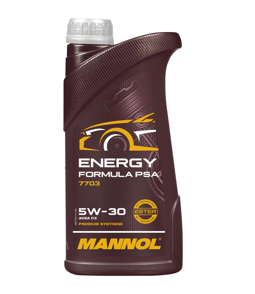 7703-001 масло мот.синт. Energy Formula PSA 5W/30 (1л) MANNOL; API SN/CH-4, ACEA C3