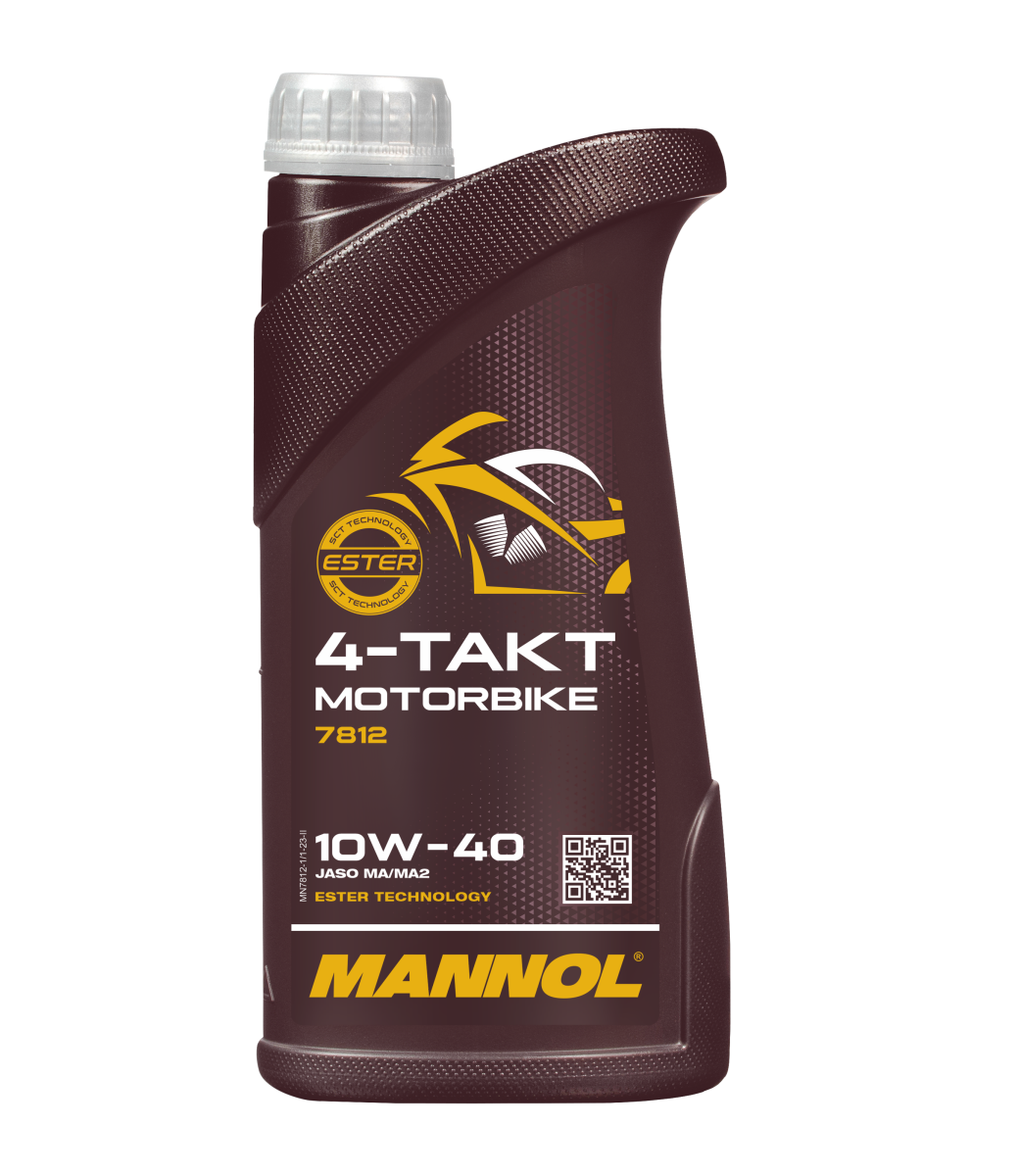 7812-001 масло мот.синт. для мотоциклов 4-Takt Motorbike 10W40 (1л) MANNOL; API SL JASO MA/MA2