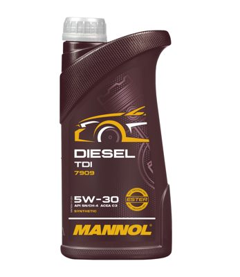 7909-001 масло мот.синт. Diesel TDI 5W/30 (1л) MANNOL; API SN/CH-4 и ACEA C2/C3