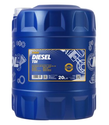 7909-020 масло мот.синт. Diesel TDI 5W/30 (20л) MANNOL; API SN/CH-4 и ACEA C2/C3