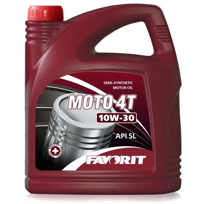 4-Takt мот. масло FAVORIT Moto SAE 10W30 (4л) API SL
