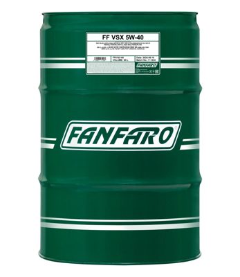 6702-060 Масло моторное синтетическое VSX SAE 5W-40 (60л.) FANFARO