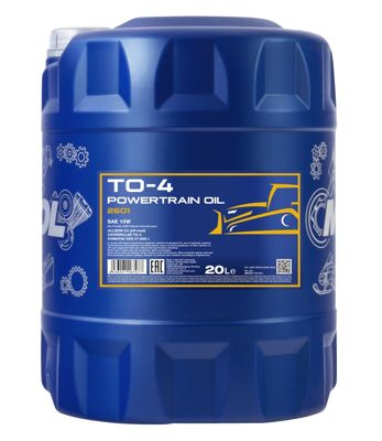 2601 Масло трансмиссионно-гидравлическое TO-Powertrain Oil SAE 10W (20л) MANNOL