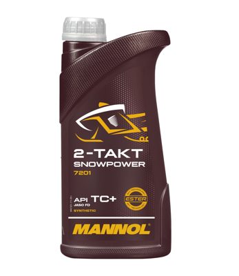 7201-001 масло мот.синт. 2-Takt Snowpower  (1л) MANNOL; API TC+/JASO FD